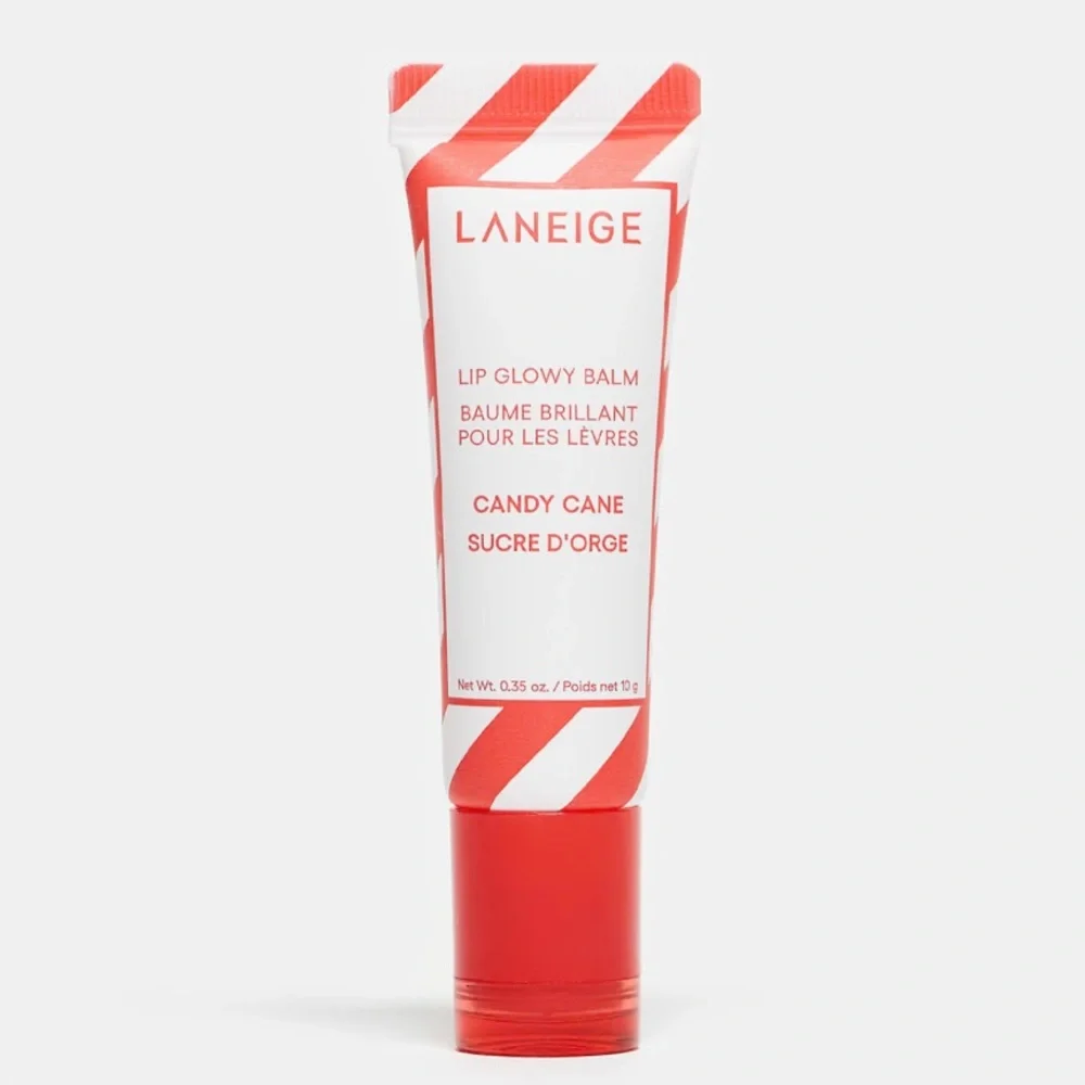 LANEIGE Lip Glowy Balm Candy Cane Peppermint Holiday Limited Edition Full Size
